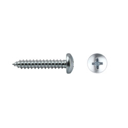 Tornillo DIN 7981 rosca chapa cabeza alomada impronta PH Ø5,5x50 mm cincado