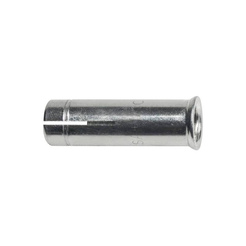 Anclaje metálico hembra con cono expansor SA plus 6 con valona, cincado