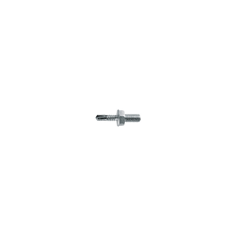Tornillo punta broca TORAB ST 6,3x19 cabeza hexagonal rosca métrica M8x10 acero cincado