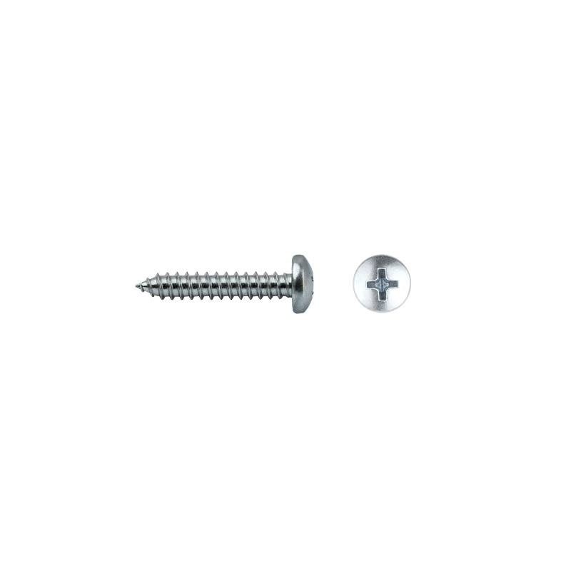 Tornillo DIN 7981 rosca chapa cabeza alomada impronta PH Ø6,3x25 mm cincado