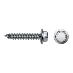 Tornillo 7660 rosca chapa cabeza hexagonal Ø 6,3x38 mm cincado