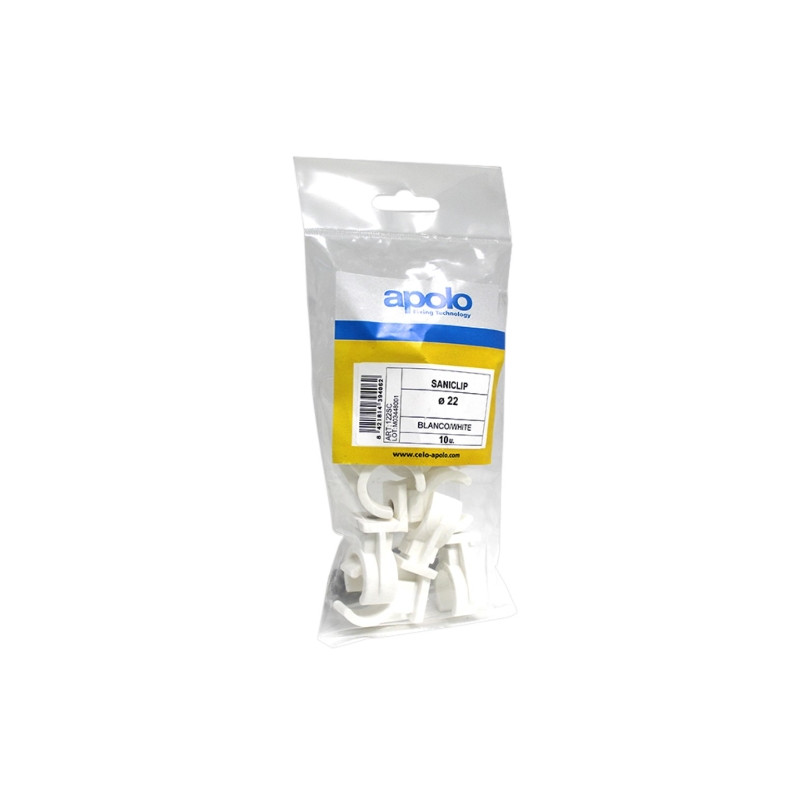 Bolsa saniclip tipo SC Ø 18 mm color Blanco