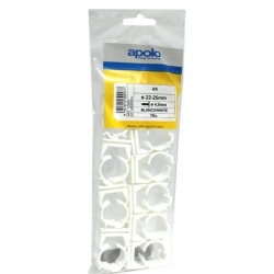 Bolsa abrazadera Abranyl de nylon nylon tipo AN Ø 26 mm Nylon Blanco