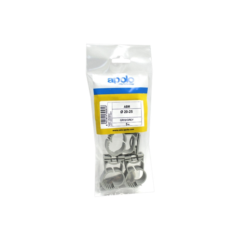 Bolsa abrazadera Abranyl de nylon nylon ABM Ø 25/32 mm Nylon Gris