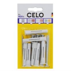 Blister taco multiuso con valona con tornillo MZK 8 SPS 