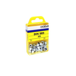 Blister tuerca autoblocante con inserto de nylon DIN 985  M10 cincado