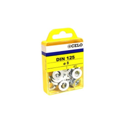 Blister arandela lisa DIN 125A M8  mm cincado