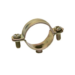 Abrazadera metálica M6 tipo L Ø 12 mm acero bicromatado