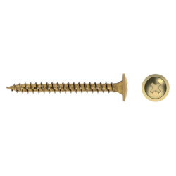 Tornillo CM rosca madera cabeza ancha Ø4x20 mm bicromatado