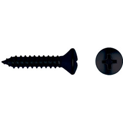 Tornillo DIN 7983 rosca chapa cabeza gota sebo impronta PH Ø3,5x19 mm cincado negro