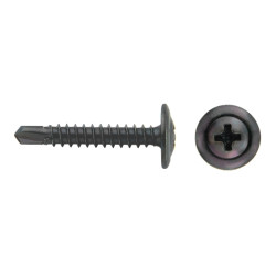 Tornillo 75HA punta broca cabeza arandela estampada impronta PH Ø4,2x13 cincado negro