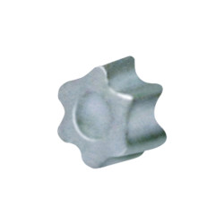 Tapón estrella de zamak TX30 cincado para hacer inviolables todos losTornillos con impronta TX, TORX ó SIT.