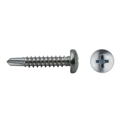 Tornillo DIN 7504N punta broca cabeza alomada impronta PH Ø4,2x19 mm acero inox A2