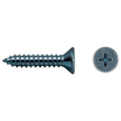 Tornillo DIN 7982 rosca chapa cabeza avellanada impronta PH Ø4,8x38 mm acero inox A2