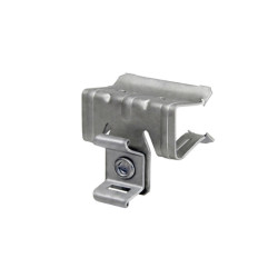 Clip viga para brida 10-15 con orificio 9x3 recubrimiento láminas de zinc aluminio gris