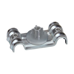 Accesorio clavadora a gas grapa doble c/clip plástico Ø 12 mm acero cincado 