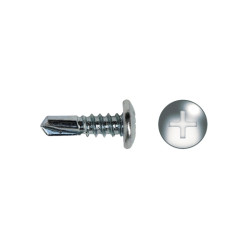 Tornillo punta broca cabeza ancha AGRP Ø 4,2x13 acero cincado 