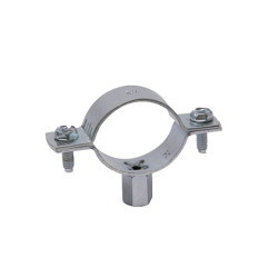 Abrazadera metálica reforzada M8+M10 tipo R Ø 160 mm acero cincado