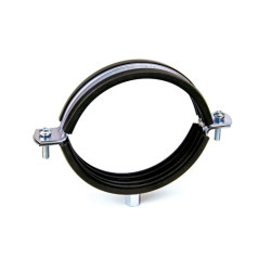 Abrazadera metálica reforzada isofónica M8+M10 tipo RI Ø 35 mm acero cincado