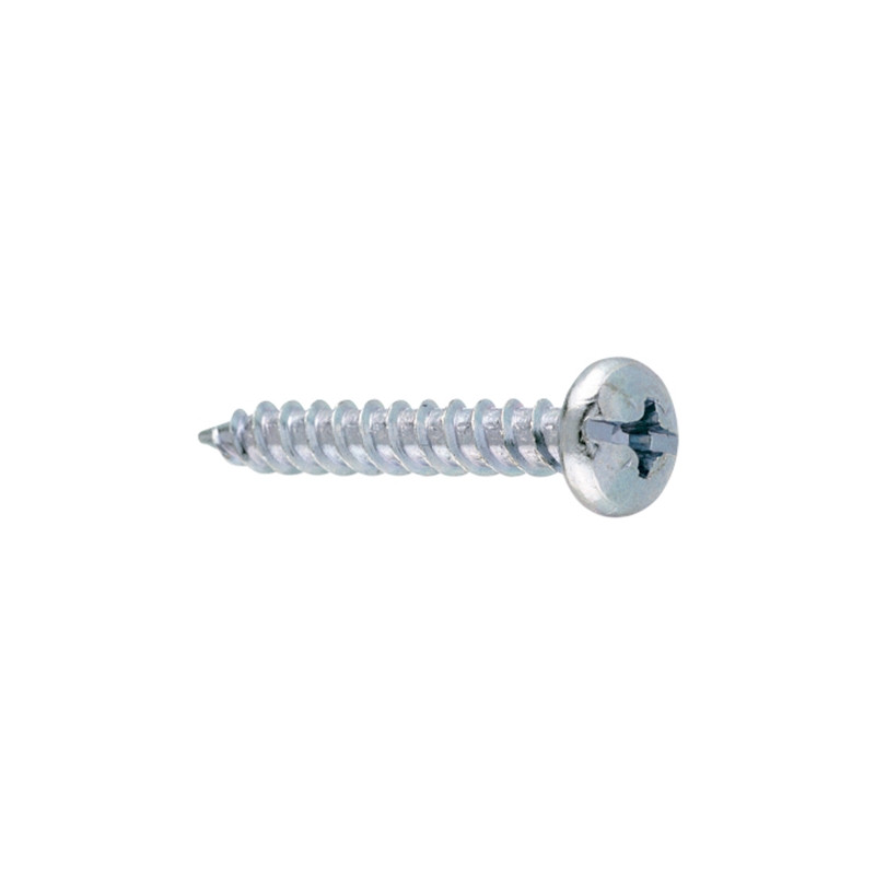 Tornillo doble rosca TORNIGRAP nº 35 de 4,8x25 cabeza alomada acero cincado CELO