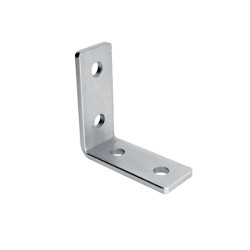 Escuadra 90º 4 agujeros para perfil Strut acero cincado 105x40x5