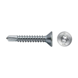 Tornillo A61S punta broca cabeza avellanada impronta SIT Ø4,2x32 cincado