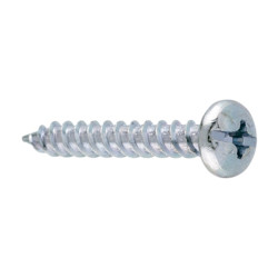 Tornillo doble rosca TORNIGRAP nº 45 de 5,5x45 cabeza alomada acero cincado CELO