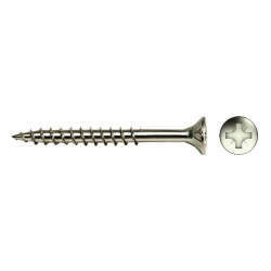 Tornillo VELOX rosca parcial cabeza avellanada impronta PZ Ø4,5x50/30 mm cincado