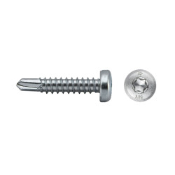 Tornillo A85S punta broca cabeza alomada impronta SIT Ø4,8x75 cincado