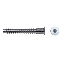 Tornillo ensamblaje ENE rosca madera cabeza allen Ø7x50 mm cincado