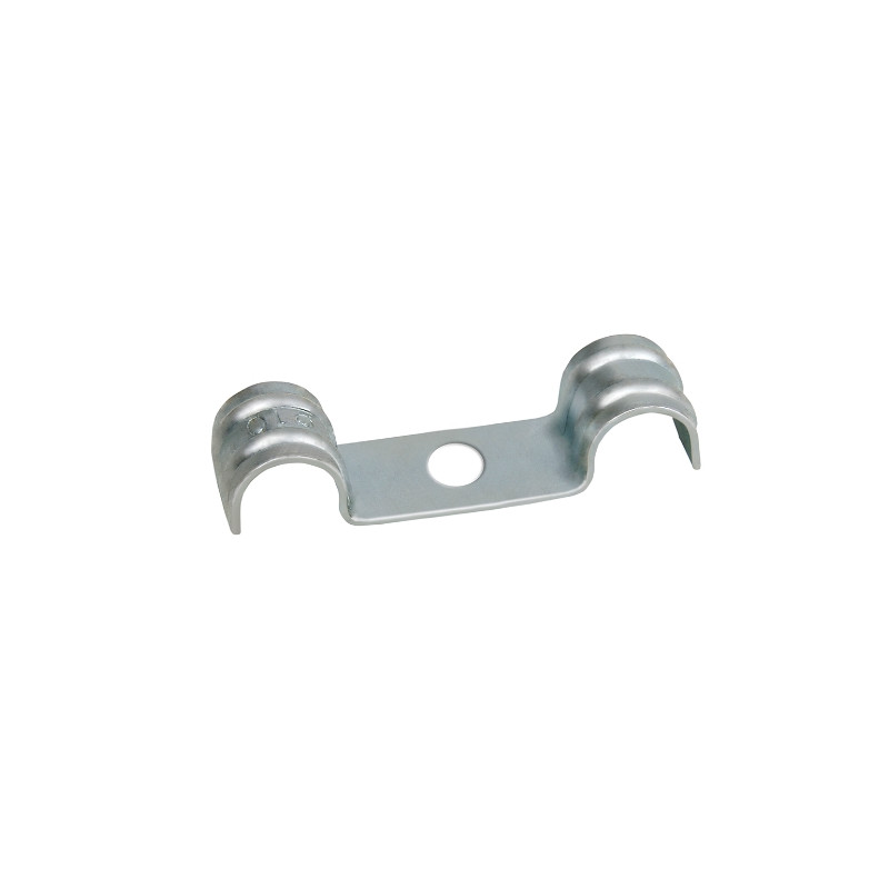 Grapa metálica doble DF Ø 8 mm acero cincado