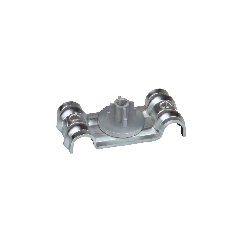 Accesorio clavadora a gas grapa doble c/clip plástico Ø 8 mm acero cincado 