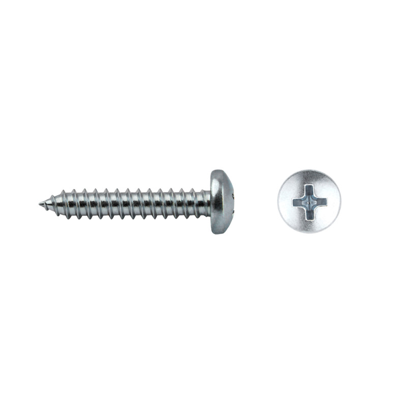Bolsa tornillo DIN 7981 rosca chapa cabeza alomada impronta PH Ø4,8x25 mm cincado