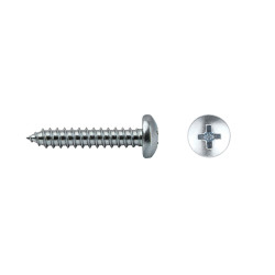 Tornillo DIN 7981 rosca chapa cabeza alomada impronta PH Ø3,5x13 mm cincado