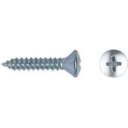Tornillo DIN 7983 rosca chapa cabeza gota sebo impronta PH Ø3,5x25 mm cincado