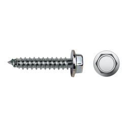 Tornillo 7660 rosca chapa cabeza hexagonal Ø 6,3x75 mm cincado