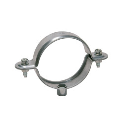 Venta unitaria abrazadera desagüe tipo D Ø 160 mm acero cincado