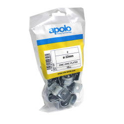 Bolsa grapa metálica F Ø 25 mm acero cincado