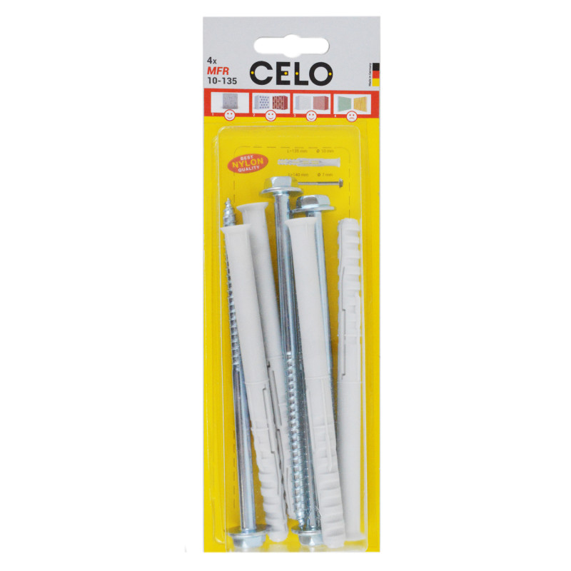 Blister taco largo multimaterial MFR 10-135 SB SSKS, 4 un