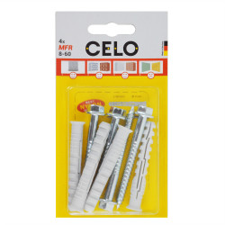 Blister taco largo multimaterial MFR 8-60 SB SSKS, 4 un