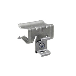 Clip viga para brida 10-15 con orificio 9x3 recubrimiento láminas de zinc aluminio gris