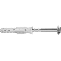 Taco largo multimaterial MFR SB 10-60 SSKS avellanado, tornillo hexagonal con arandela , cincado