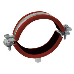 Abrazadera metálica deslizante isofónica M8+M10 tipo RID Ø 22 mm acero cincado