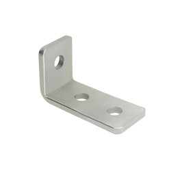 Escuadra 90º 3 agujeros para perfil Strut acero cincado 105x40x5