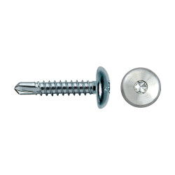 Tornillo BTT punta broca cabeza ancha impronta SIT 4,2x16 cincado