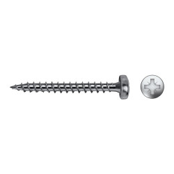 Tornillo VELOX B rosca completa cabeza alomada impronta PZ Ø4,5x40 mm cincado