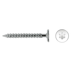 Tornillo FM rosca chapa cabeza plana impronta TX 4,5x75 cincado