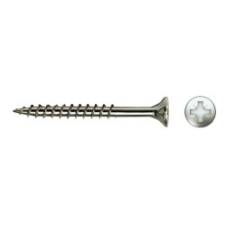 Tornillo VELOX rosca parcial cabeza avellanada impronta PZ Ø4x70/40 mm cincado