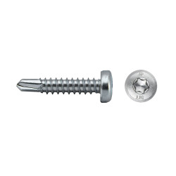 Tornillo A85S punta broca cabeza alomada impronta SIT Ø5,5x25 cincado
