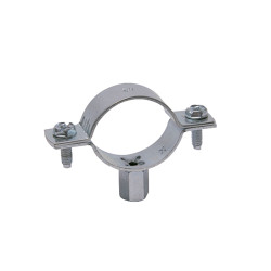 Abrazadera metálica reforzada M8+M10 tipo R Ø 63 mm acero cincado
